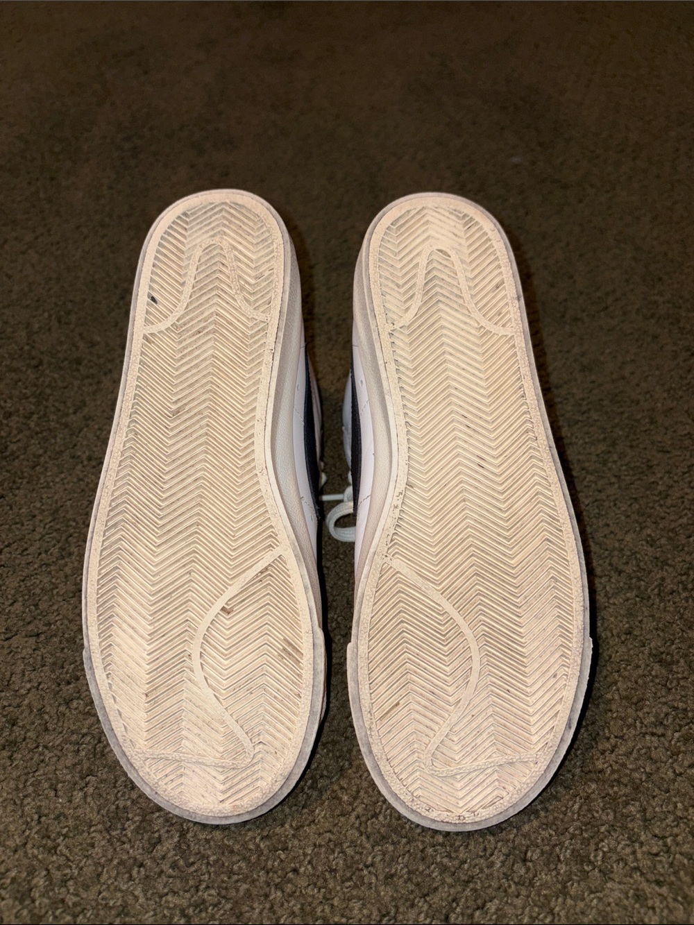 Nike Women's White High-Top Sneakers with Black Swoosh and Orange Logo Accents - Picture 2 of 6